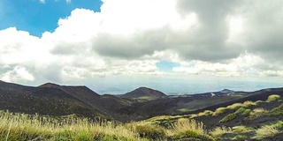 意大利西西里岛的埃特纳火山风景如画