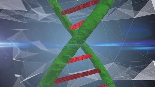用于生物技术基因医学工程的干细胞DNA螺旋分子视频素材模板下载