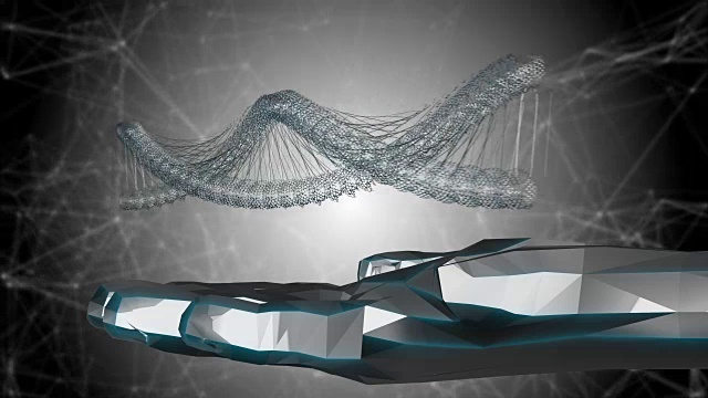 人工智能基因工程DNA螺旋分子从干细胞用于生物技术