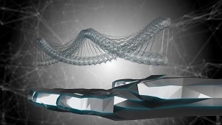 人工智能基因工程DNA螺旋分子从干细胞用于生物技术视频素材模板下载