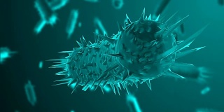 抗生素耐药性疾病病原体病毒细菌感染3d渲染