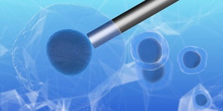 干细胞研究和生物技术科学为人类克隆3D渲染