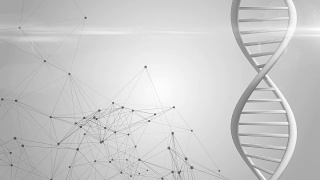 基因治疗和基因工程人类基因DNA的医学研究3D渲染视频素材模板下载