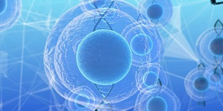 人类胚胎干细胞分子生物化学研究技术3D渲染