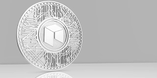 Neo Coin (Neo)区块链加密货币altcoin 3D渲染