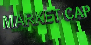 市值或市值3D标题动画股票市场