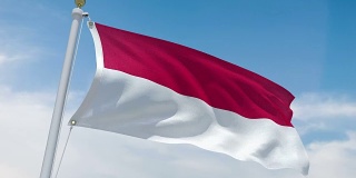 4k印度尼西亚国旗