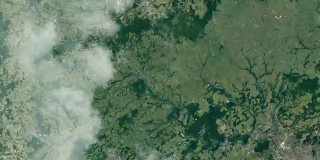 地球放大地图-巴拉圭的encaracion
