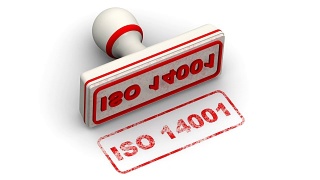 ISO 14001。邮票上留下印痕视频素材模板下载