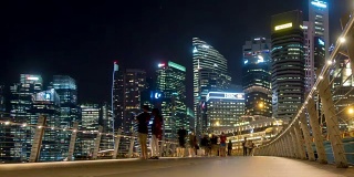 新加坡城市中央商务区的天际线