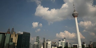 吉隆坡天际线与吉隆坡塔的时间流逝