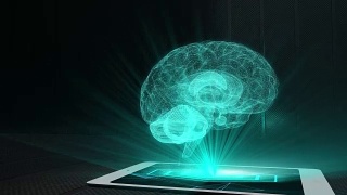 脑投影未来全息显示手机平板全息技术视频素材模板下载