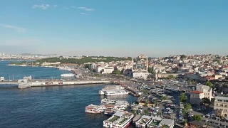 伊斯坦布尔的加拉塔桥视频素材模板下载