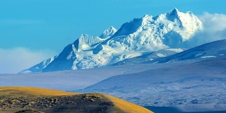 中国西藏珠穆朗玛峰大本营珠穆朗玛峰移动云场景4K延时