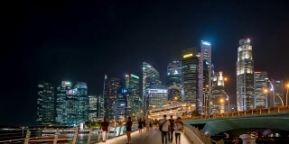 新加坡城市中央商务区的天际线