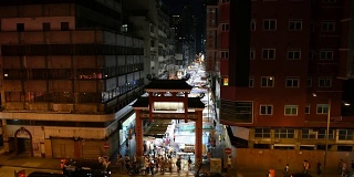 中国香港庙街夜市