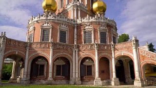 俄罗斯。莫斯科。菲利的圣母代祷教堂。视频素材模板下载