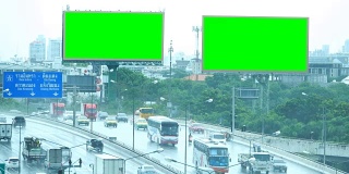 4K:雨中的曼谷交通