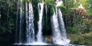 土耳其安塔利亚杜登瀑布，4K帧率，60帧。