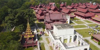 缅甸曼德勒皇宫全景图