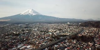 富士山的冬天，山。富士山,日本