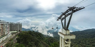 戏剧性的时间流逝在云顶高地，马来西亚。