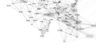 与数字的简单抽象网络连接。