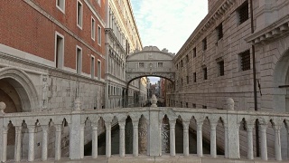 威尼斯的叹息桥或索斯皮里桥视频素材模板下载