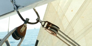 背景-帆船比赛时的帆索