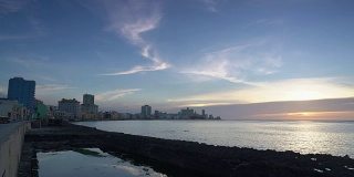 哈瓦那马勒孔的日落