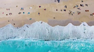 天堂海滩航拍viev视频素材模板下载