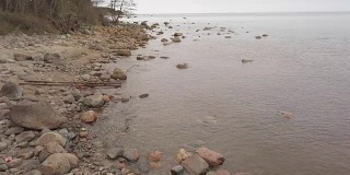 罗哈拉脱维亚波罗的海海滨无人机俯视图4K超高清视频
