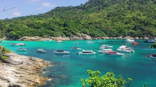 泰国普吉岛的热带岛屿和度假胜地拉差岛视频素材模板下载