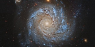 4K美国宇航局Cinemagraph集合- ngc1309螺旋星系。