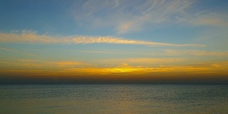 日出前海景美景，4k