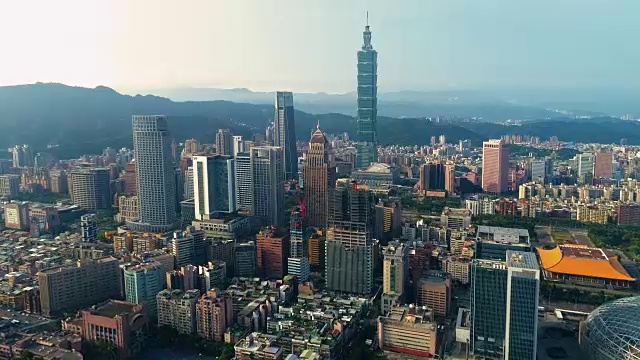 美丽的台北市中心，台湾