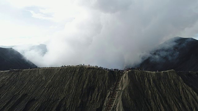 鸟瞰图溴火山，东爪哇，印度尼西亚
