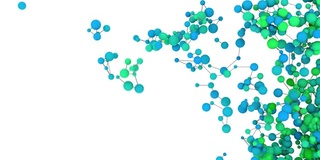 4K抽象分子网络连接。