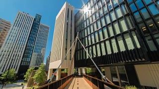 英国伦敦金融城的办公大楼视频素材模板下载