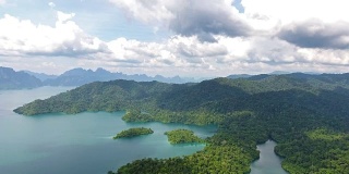 鸟瞰图的周澜湖，泰国
