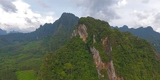 泰国Khao Sok山的鸟瞰图