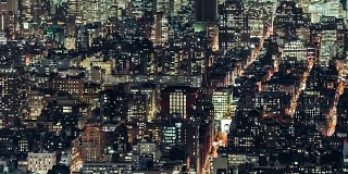 T/L HA TU Grid Apartment at Night /曼哈顿，纽约市