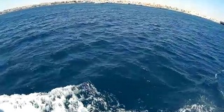 在红海乘船旅行的鱼眼效应