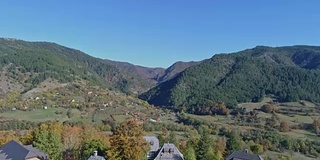 一个山村的鸟瞰图，Drvengrad, Mokra Gora