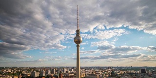 HD Timelapse:缩小柏林城市景观