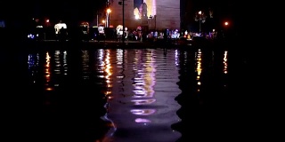 德里印度门，夜景