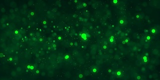 4k绿色抽象散景粒子背景。30秒无缝循环。有另一个颜色。检查我的页面