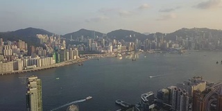 香港九龙区的鸟瞰图