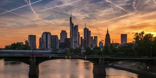 4k Time Lapse: Skyline Frankfurt