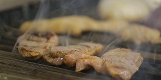 鸭肉烤日本汤拉面，特写